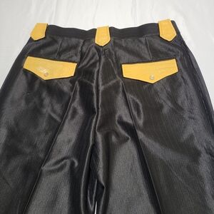Maximos Black and Yellow Dress Pants